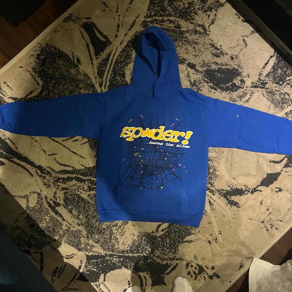 Tc blue sp5der hoodie